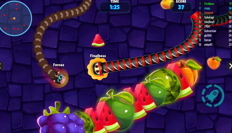 Source Code Game Rắn Slither.io & Wormate.io 