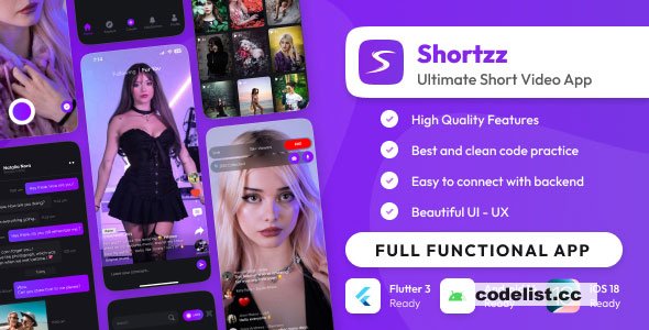 Source Code App Short Video Giống Tiktok Bằng Flutter