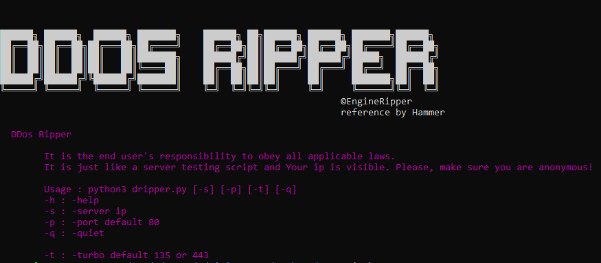 Share Tool DDOS Website Miễn Phí