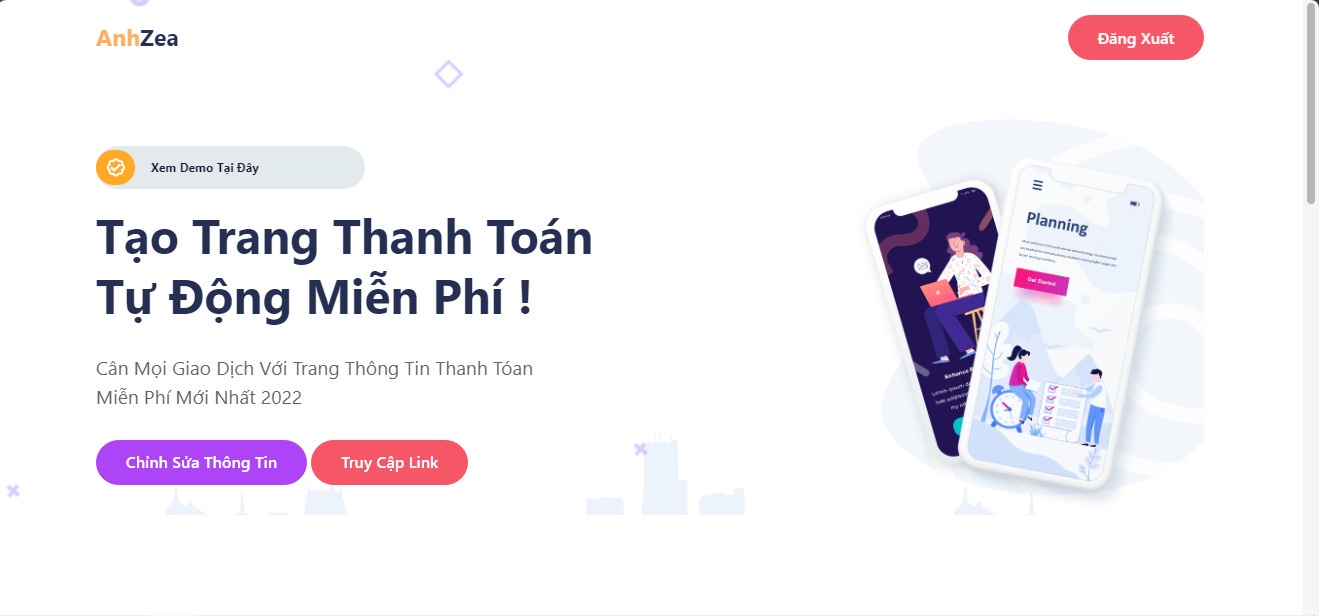 Share code tạo thông tin thanh toán