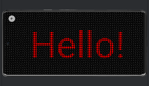App Led Banner Scroll
